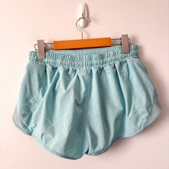 Lululemon Hotty Hot Lined Short 2.5" Cyan Blue Size 10 - Picture 5 of 6